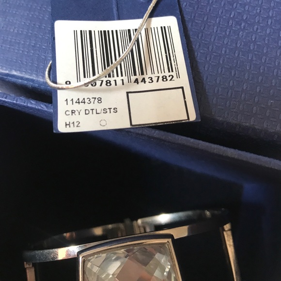Swarovski Large Nirvana bangle rhodium plated nwt - Picture 5 of 13